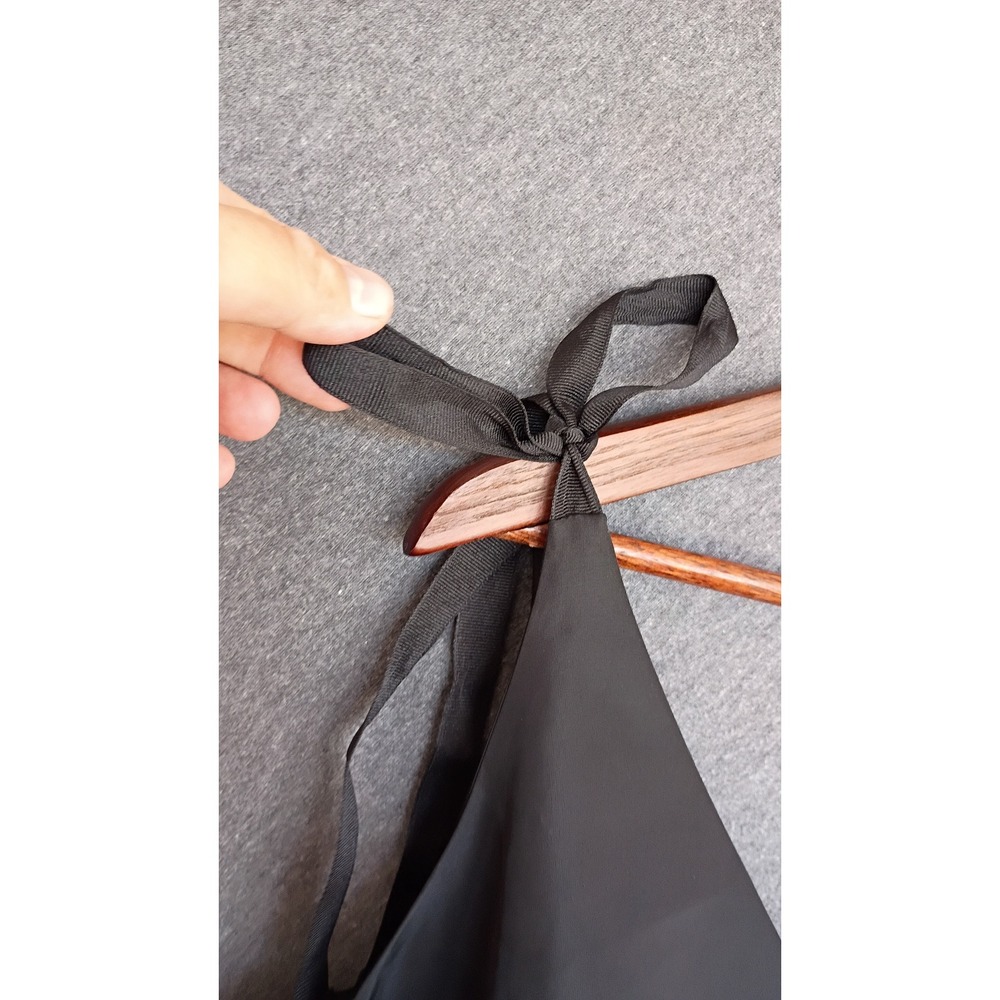 Old Navy The Occasion Black Taffeta Tie Shoulder Mini Dress 2X Coquette Pockets - Picture 4 of 11